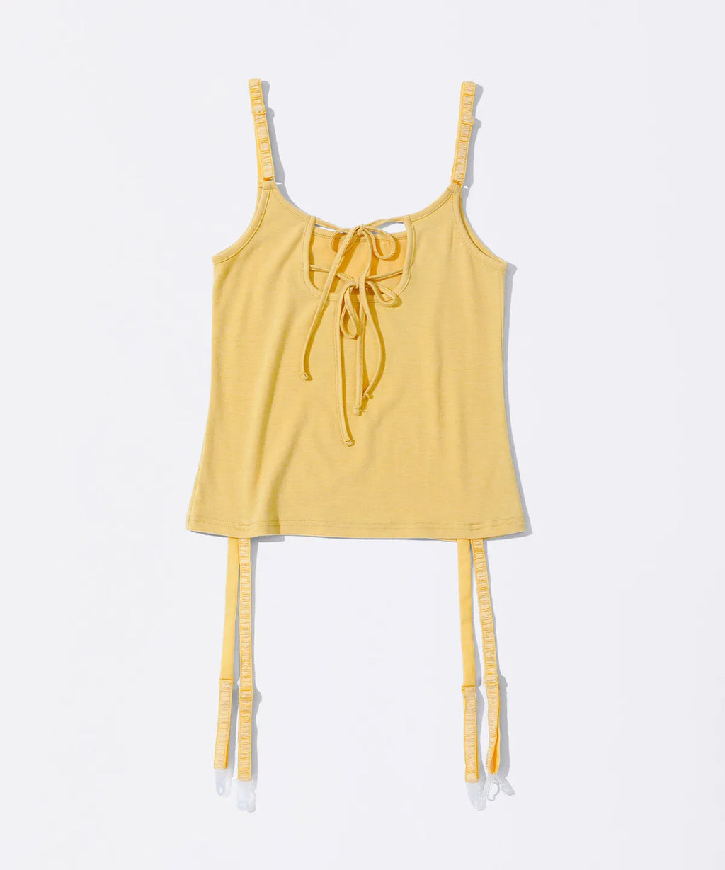【𝘱𝘳𝘦-𝘰𝘳𝘥𝘦𝘳】SCULPTOR Garter Reversible Top Yellow