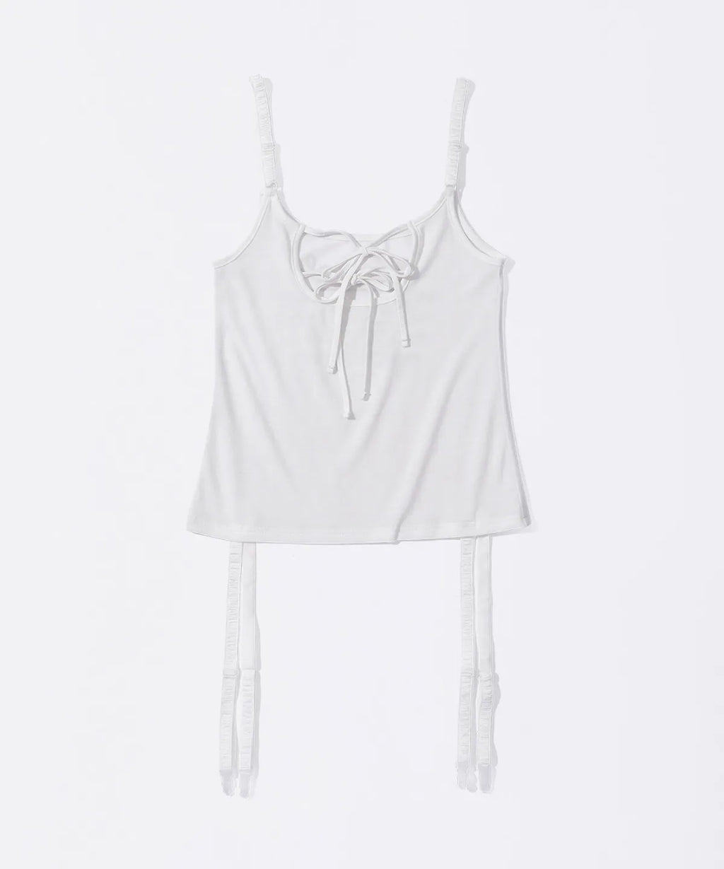 【𝘱𝘳𝘦-𝘰𝘳𝘥𝘦𝘳】SCULPTOR Garter Reversible Top White