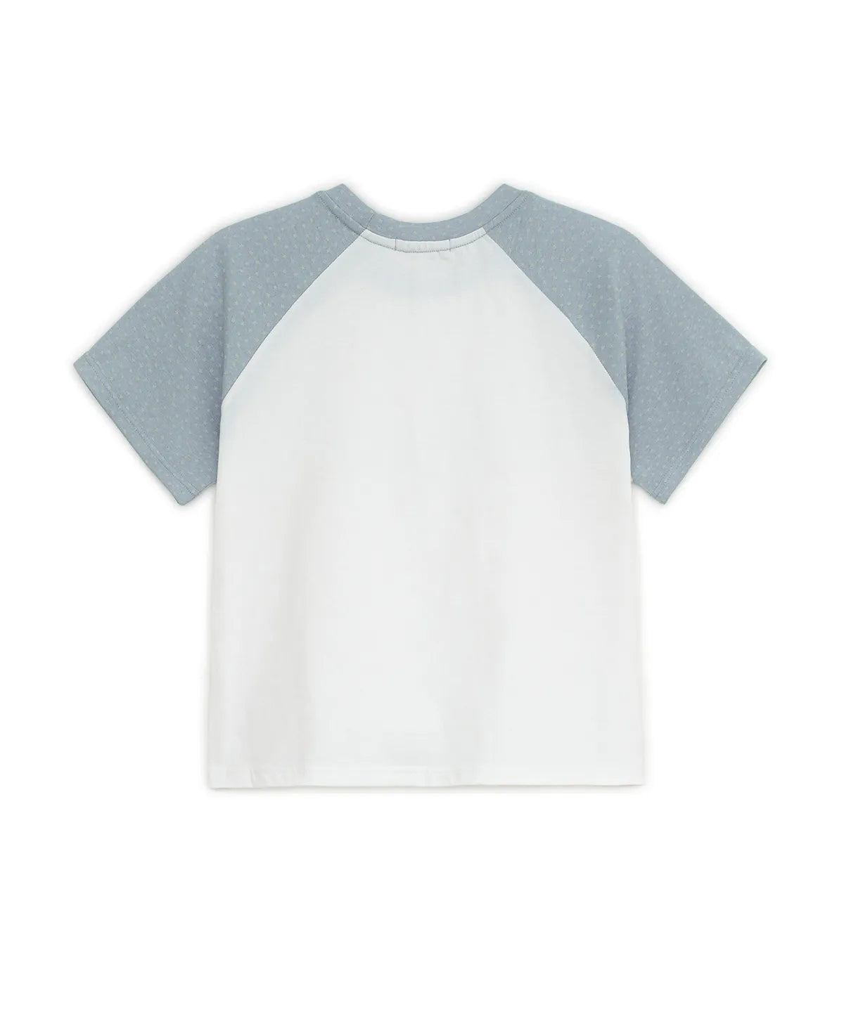 HUGYOURSKIN PIXEL RAGLAN TEE (WHITE)
