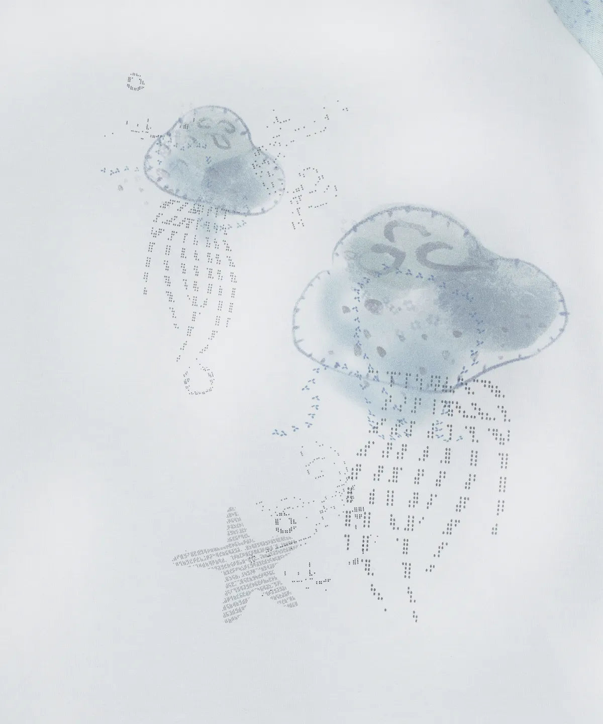 HUGYOURSKIN JELLY FISH RINGER TEE (BLUE)