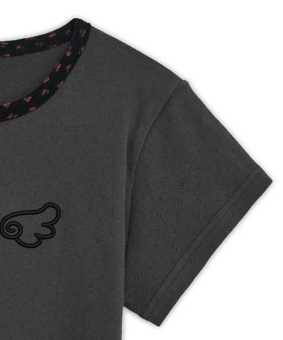 HUGYOURSKIN HUG FRIENDS TEE (CHARCOAL)