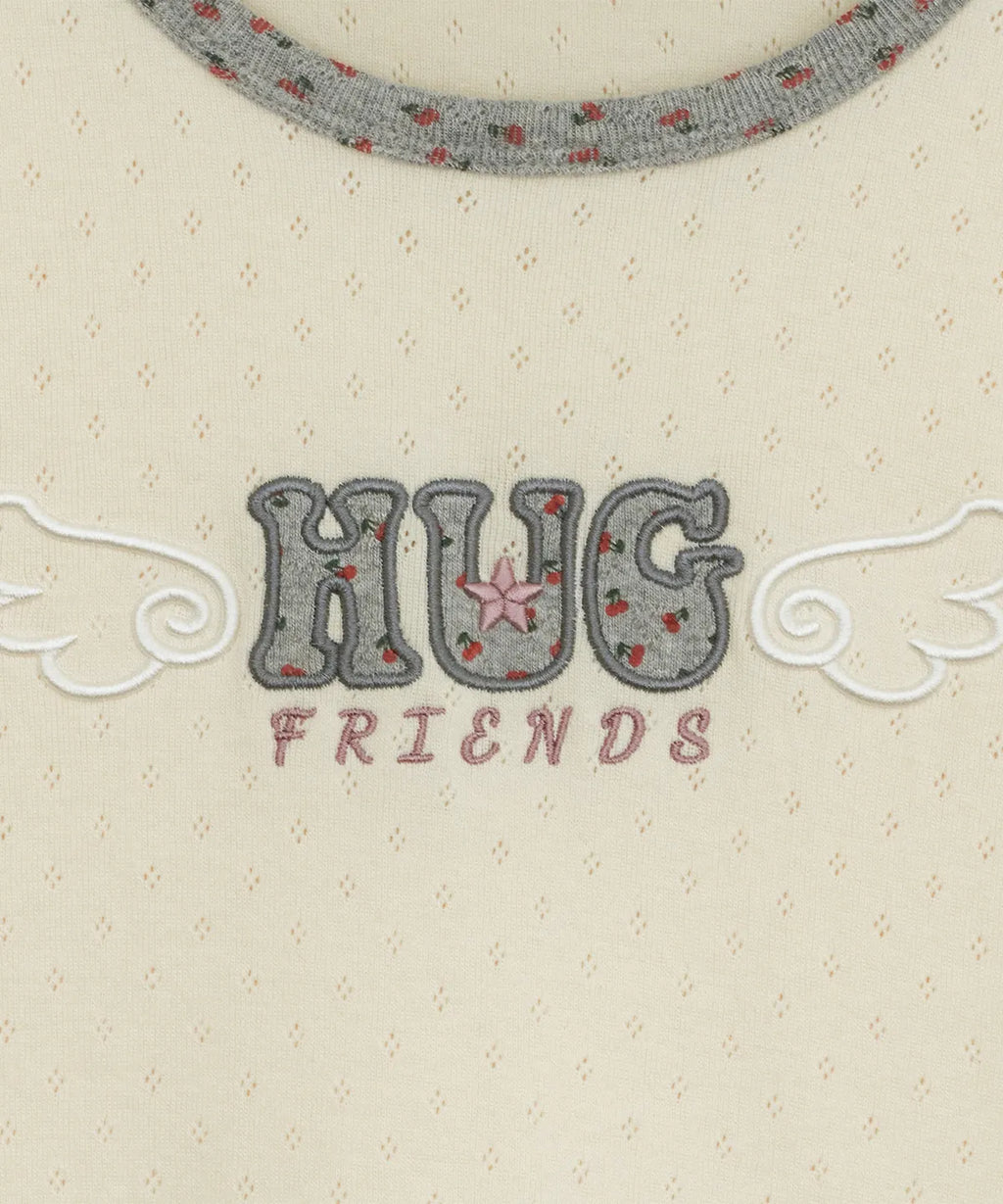 HUGYOURSKIN HUG FRIENDS TEE (LEMON)