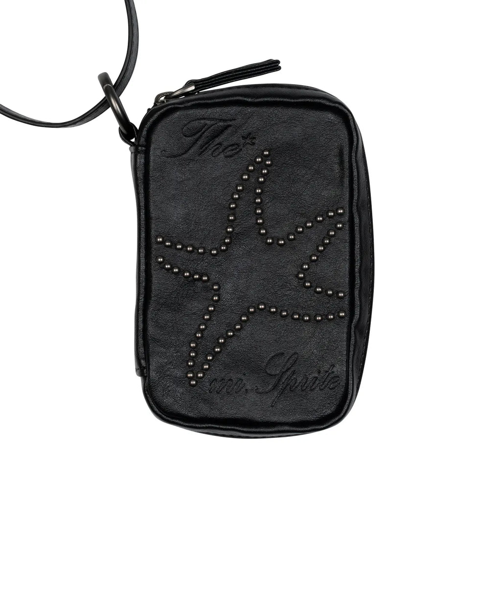 TCM starfish stud mini pouch (black)