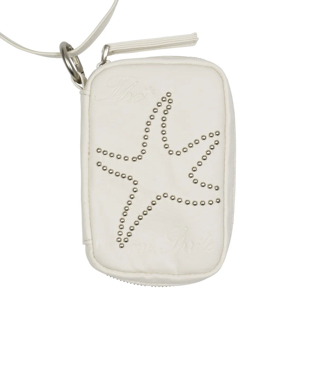 TCM starfish stud mini pouch (white)
