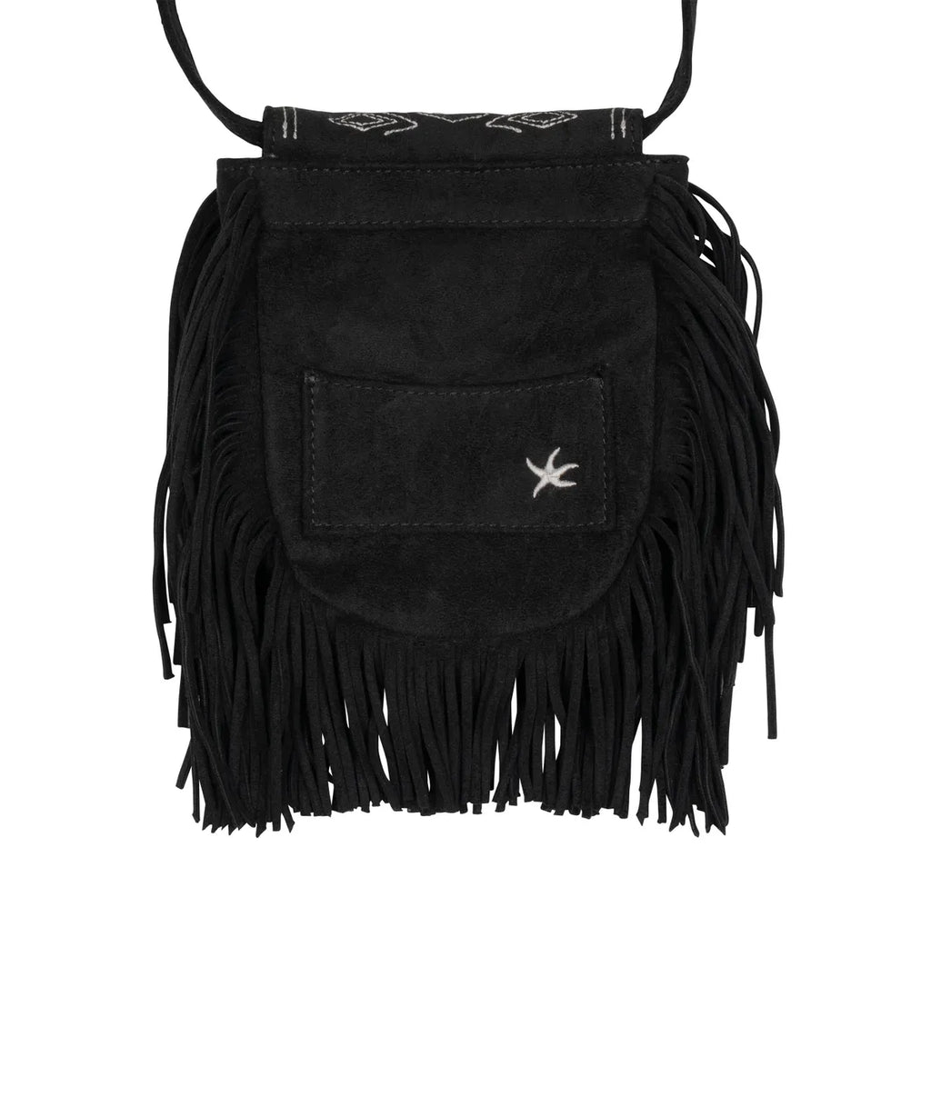 TCM fringe mini bag (black)