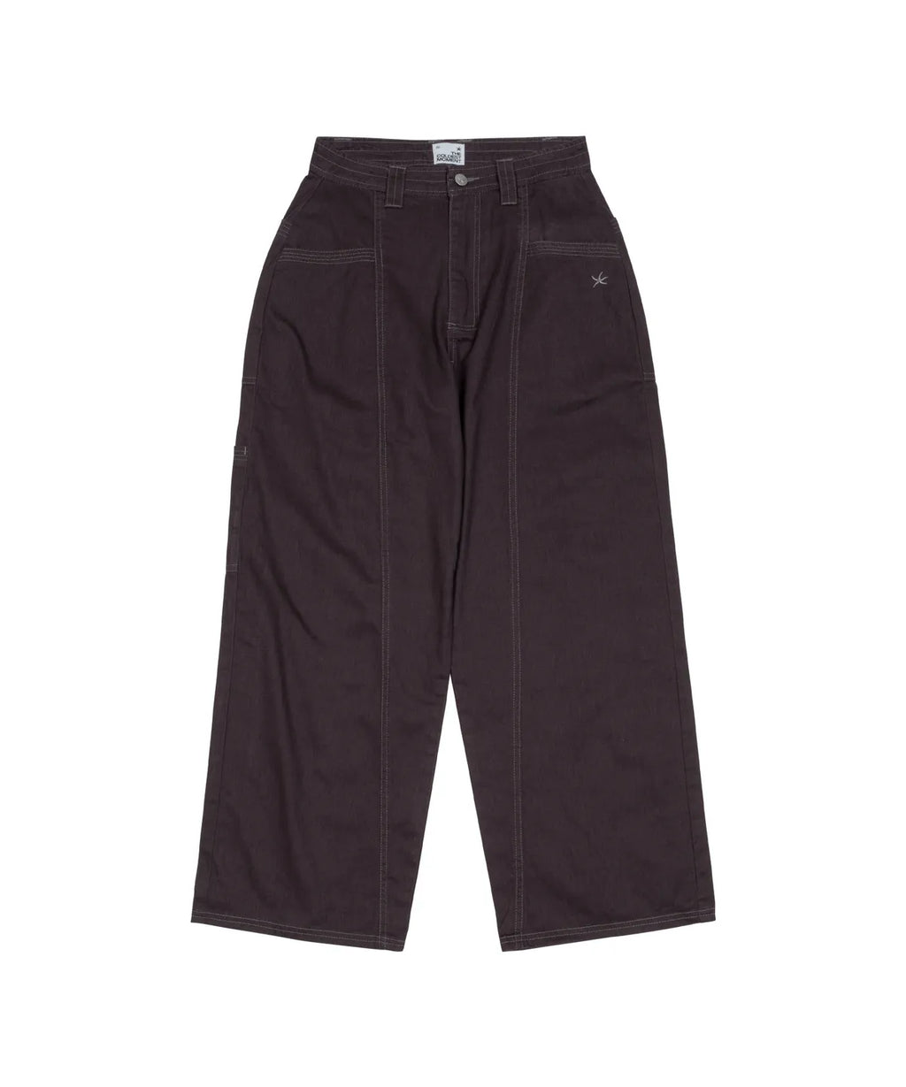 TCM stitch cargo pants (dark purple)