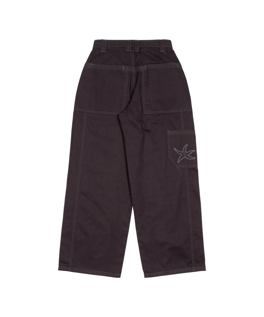 TCM stitch cargo pants (dark purple)
