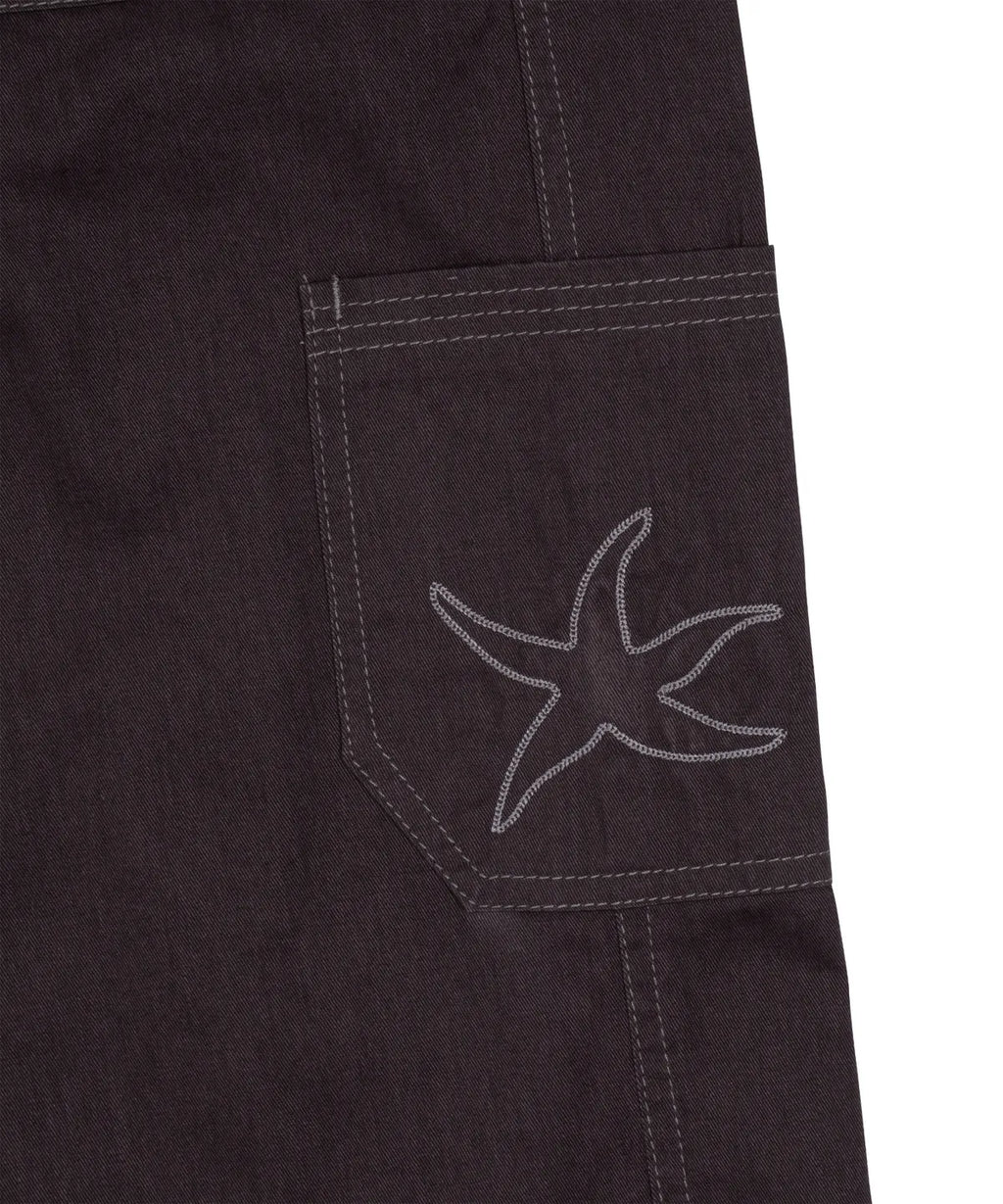 TCM stitch cargo pants (dark purple)