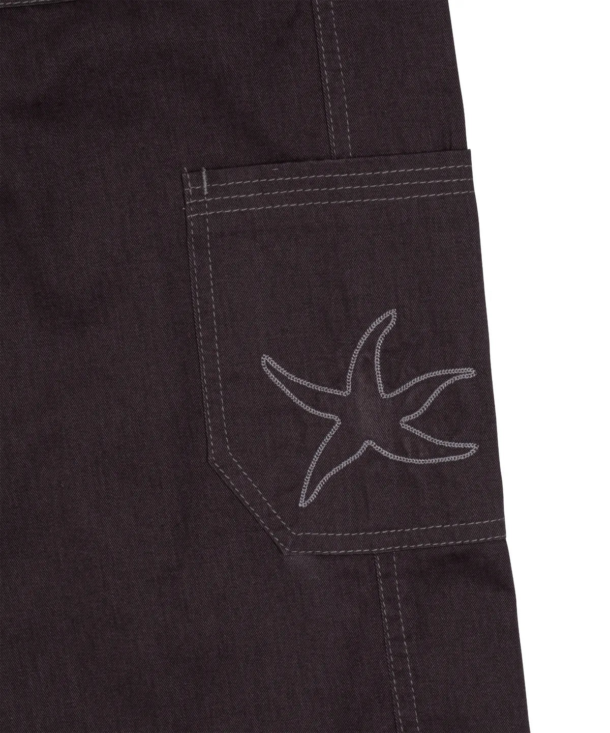 TCM stitch cargo pants (dark purple)