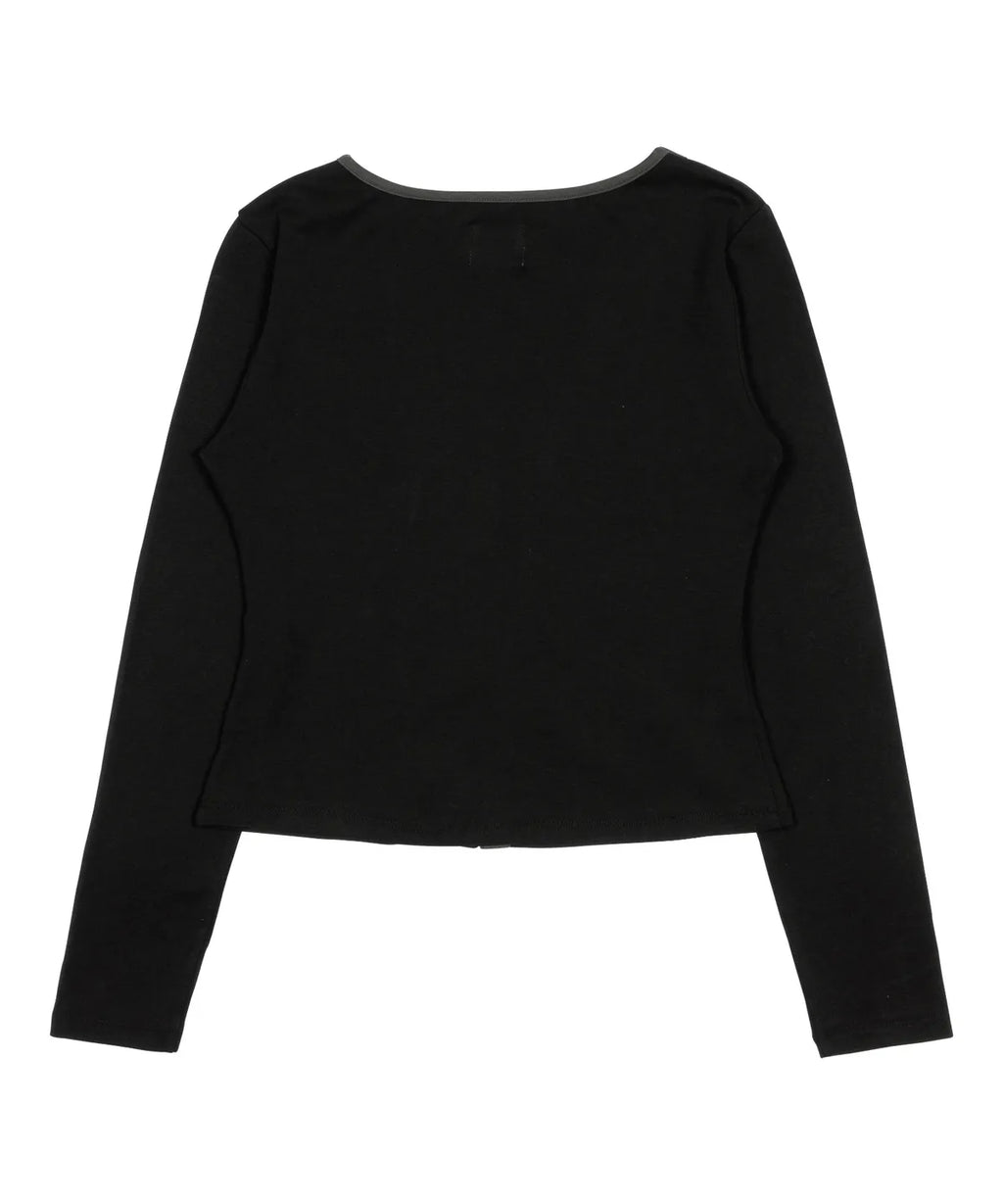 TCM twist button long sleeve (black)