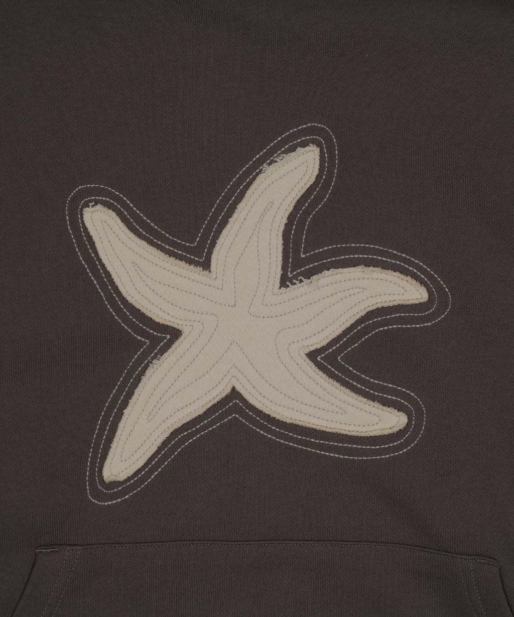 TCM starfish contour hoodie (brown)