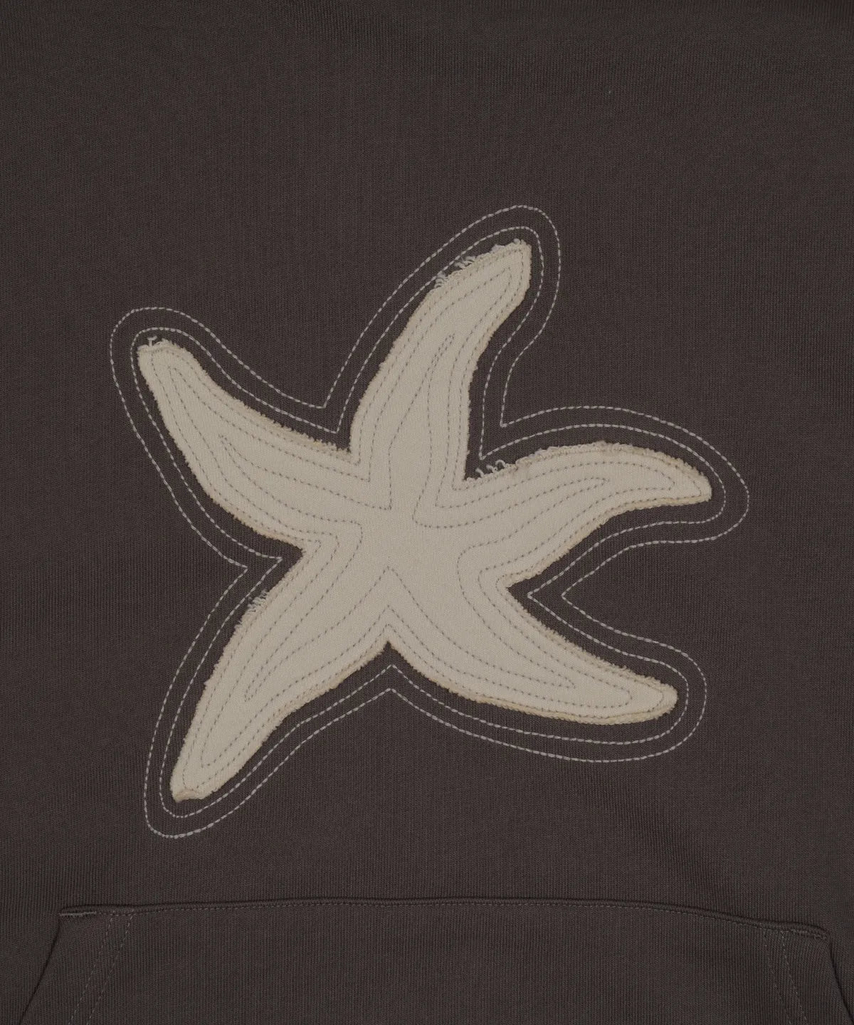 TCM starfish contour hoodie (brown)