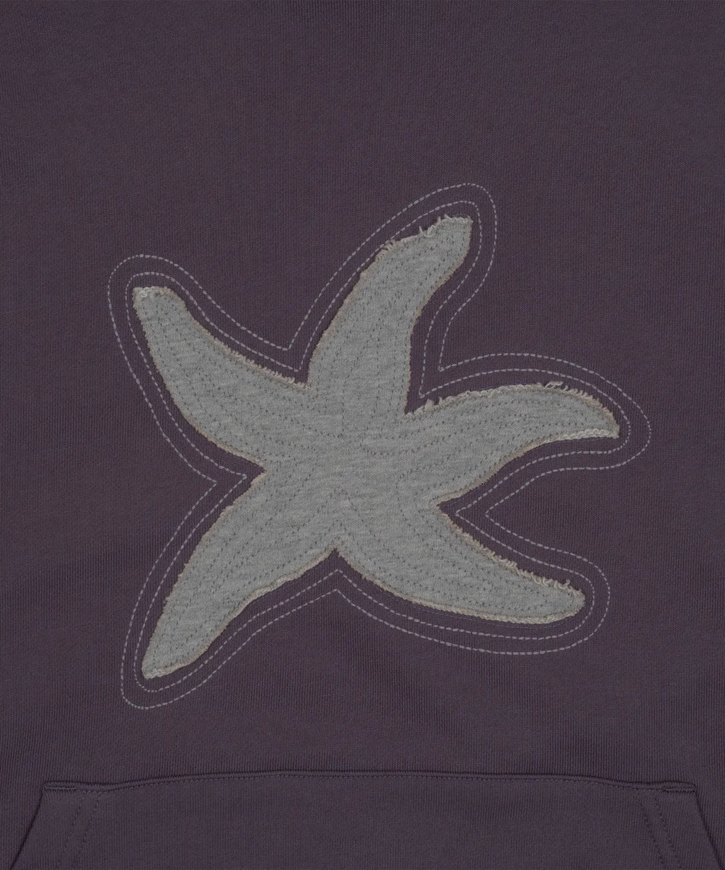 TCM starfish contour hoodie (purple)