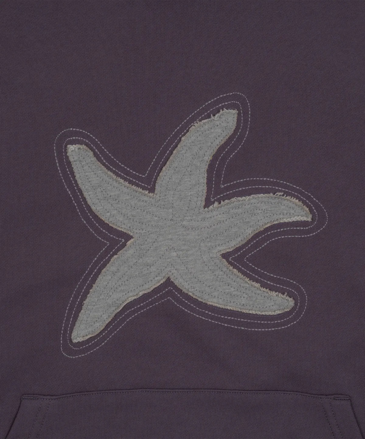 TCM starfish contour hoodie (purple)
