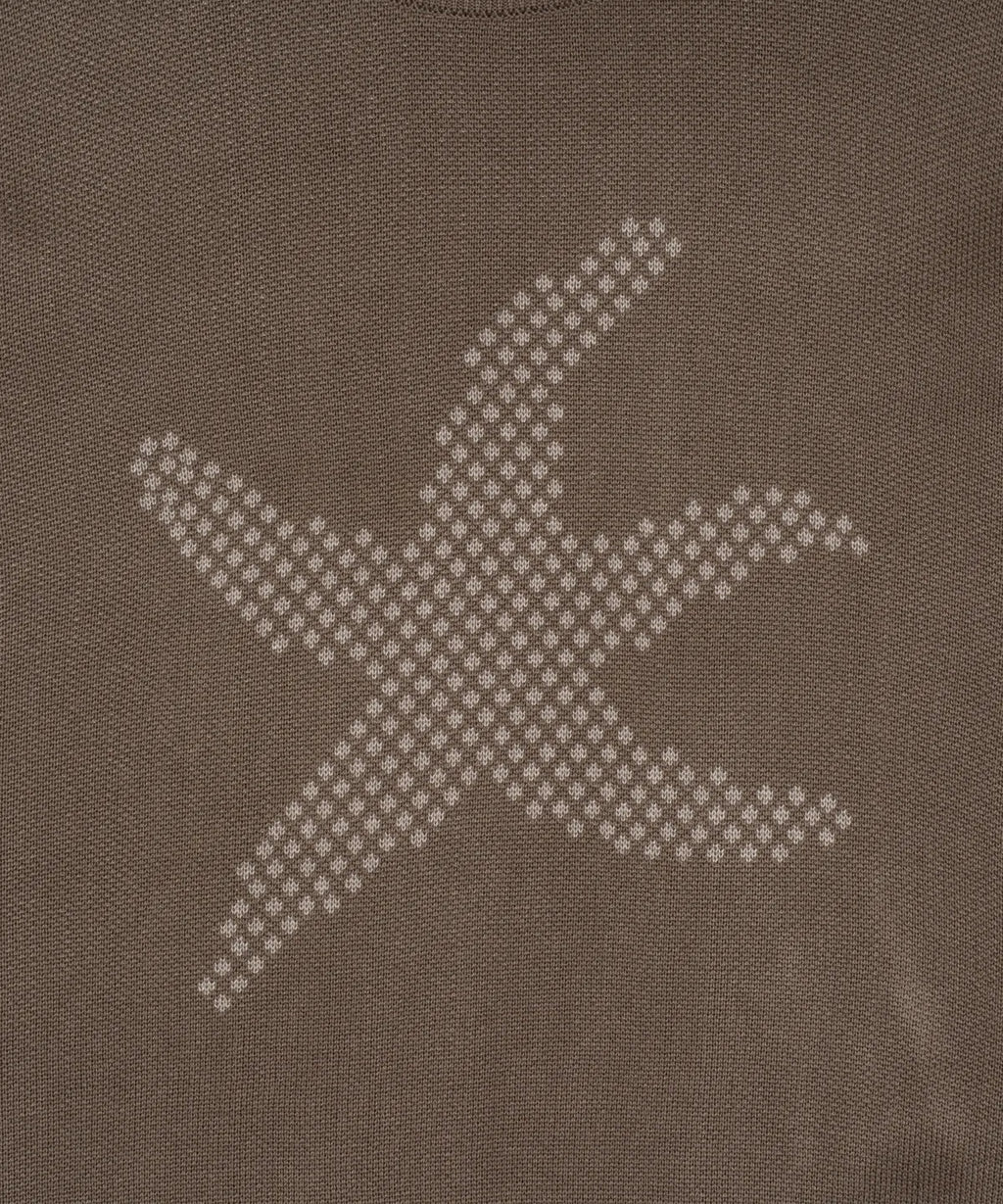 TCM starfish logo knit (brown)