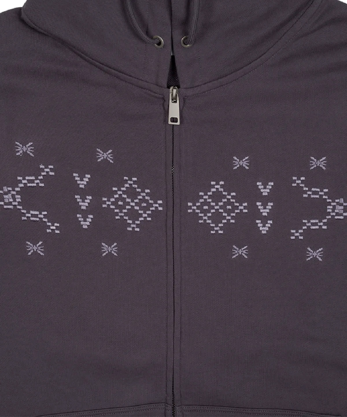 TCM nordic hooded zip-up (purple)