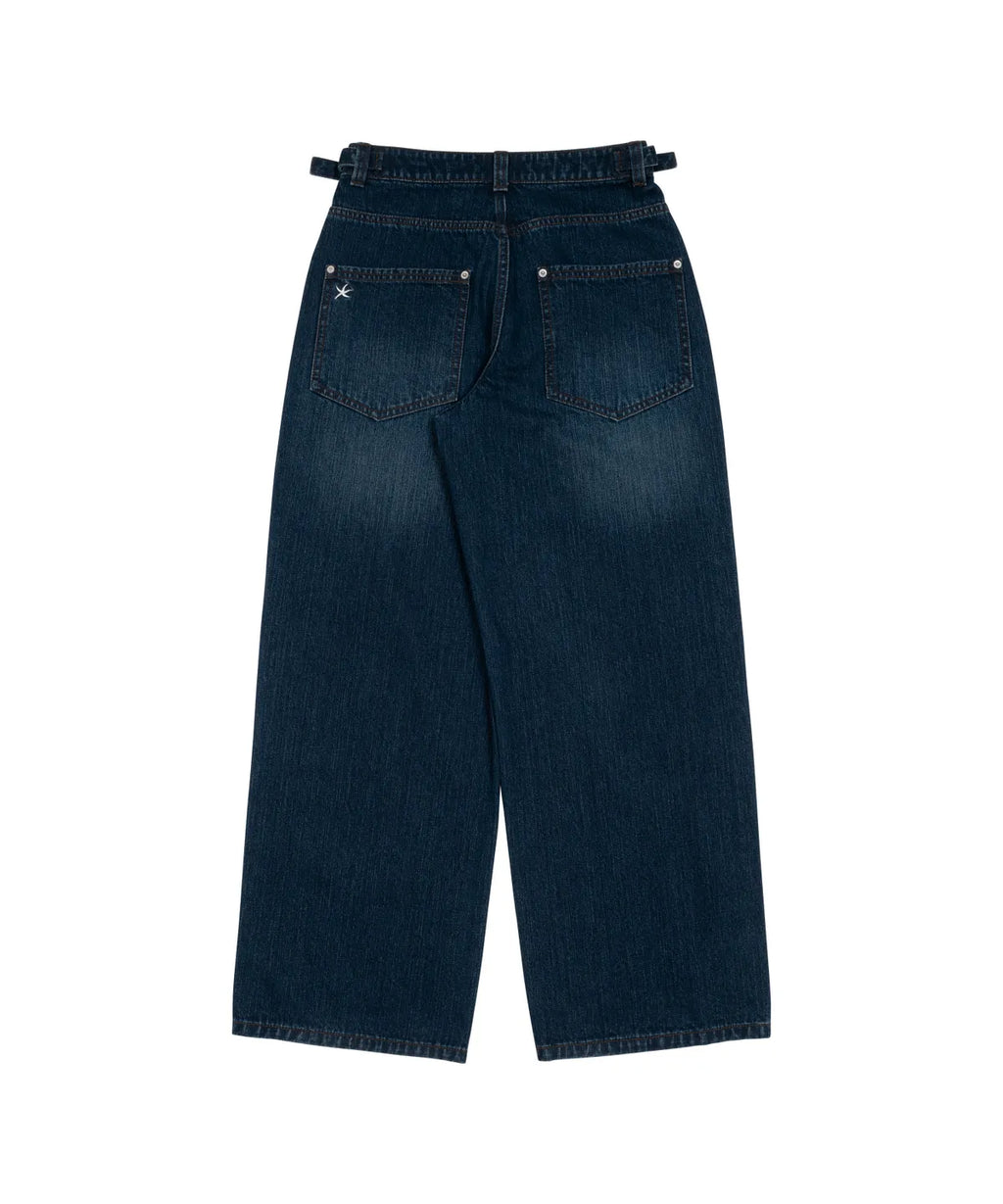 TCM washed denim pants (sky blue)