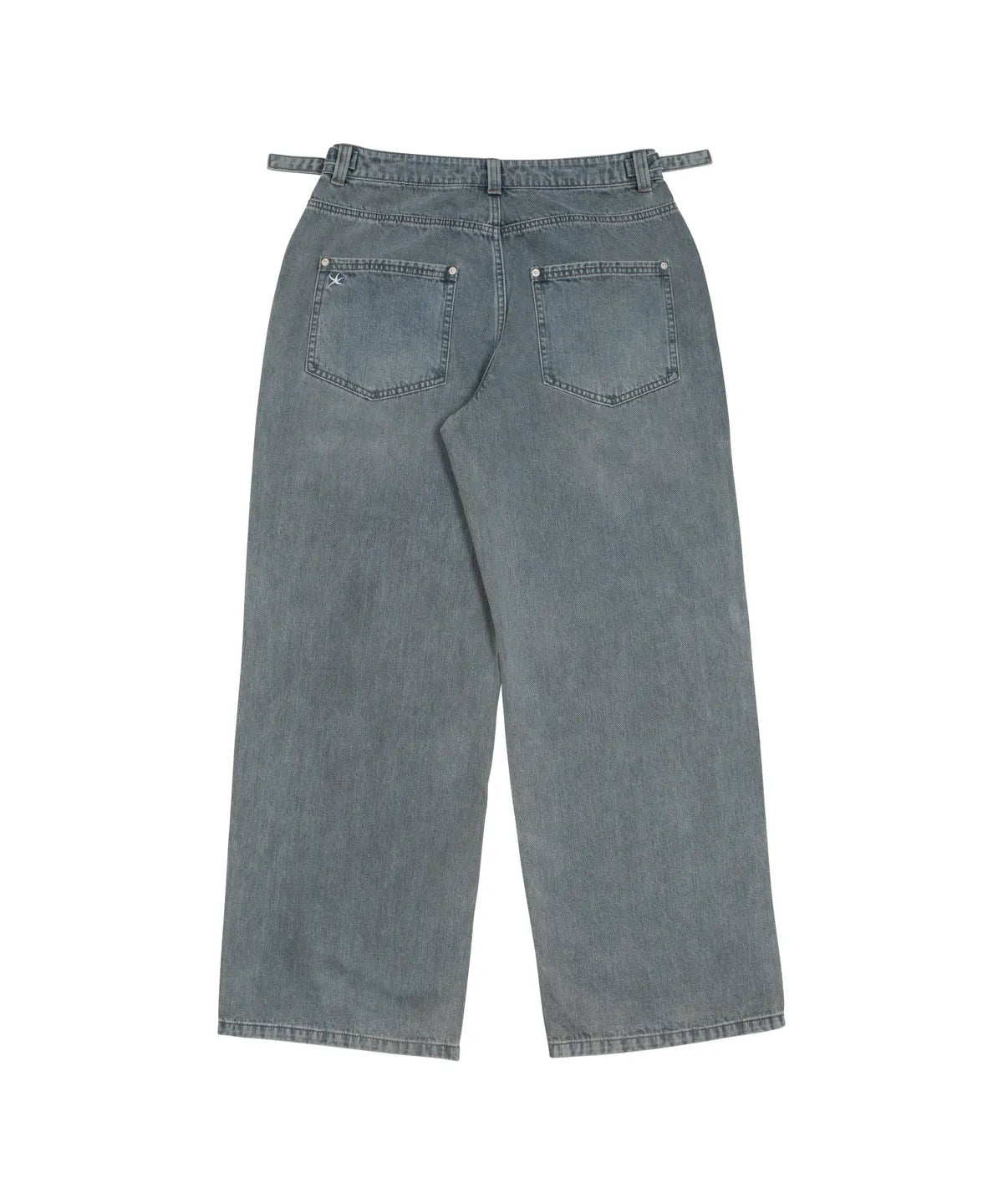 TCM washed denim pants (blue)