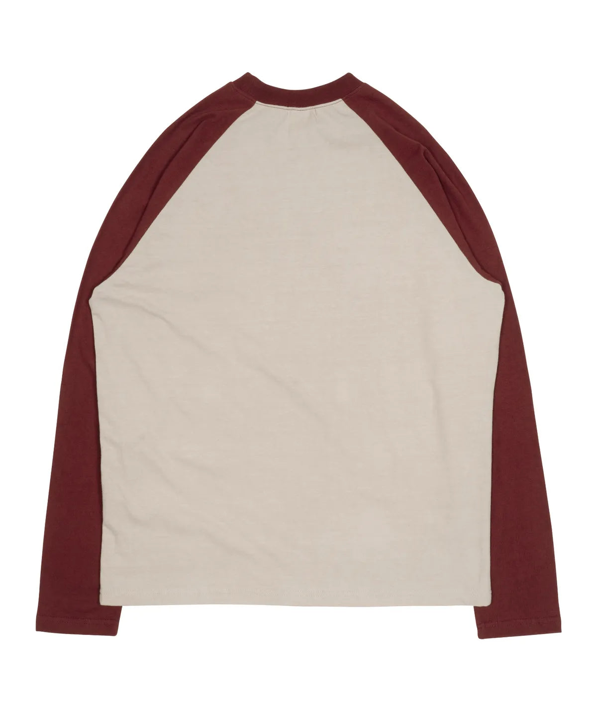 TCM mini logo raglan long sleeve (beige/red)