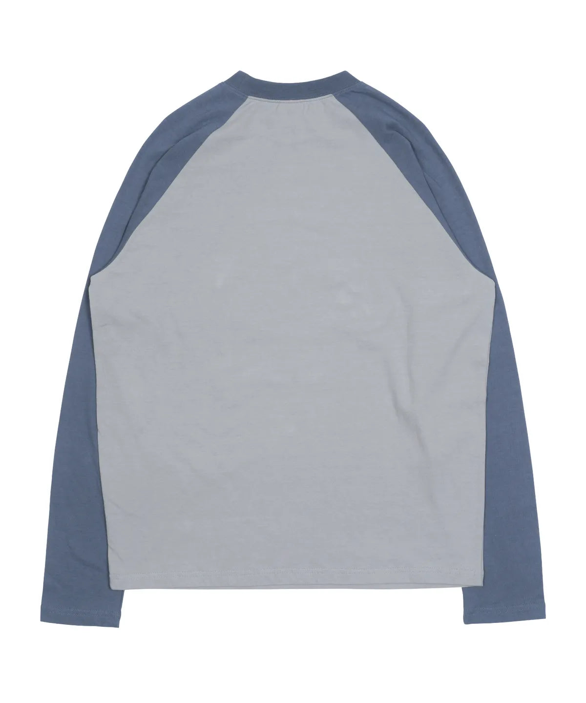 TCM mini logo raglan long sleeve (grey/blue)