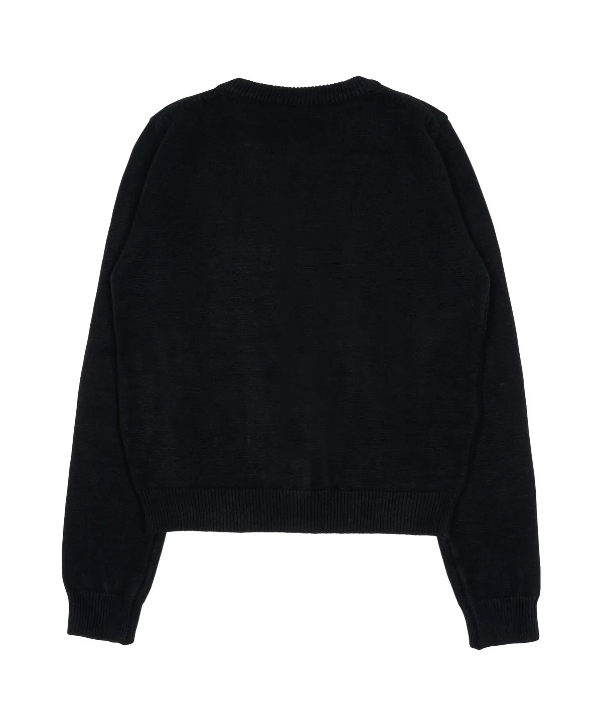 TCM mini logo knit cardigan (black)