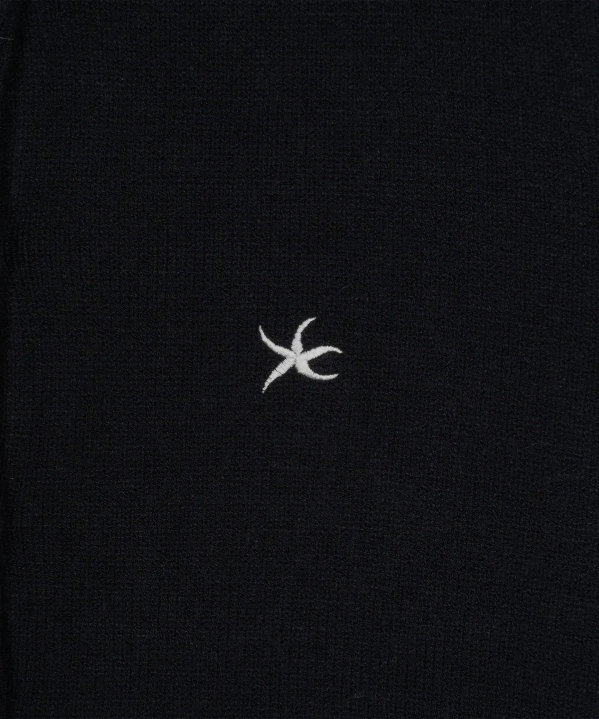 TCM mini logo knit cardigan (black)