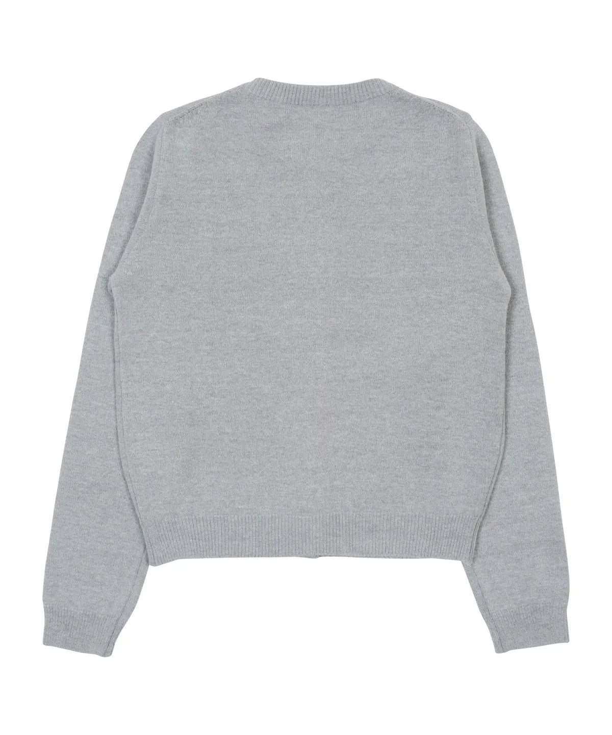 TCM mini logo knit cardigan (grey)