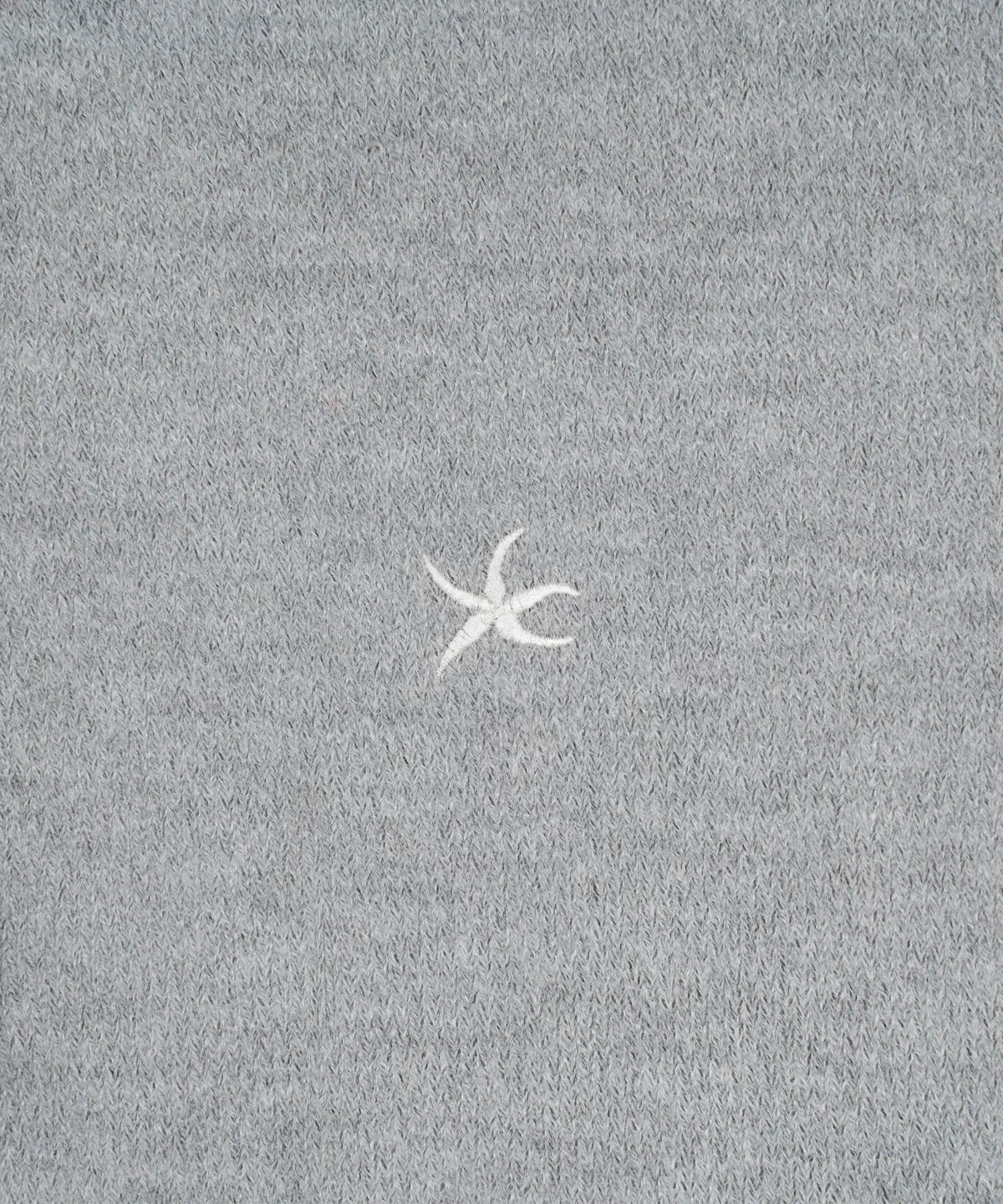 TCM mini logo knit cardigan (grey)