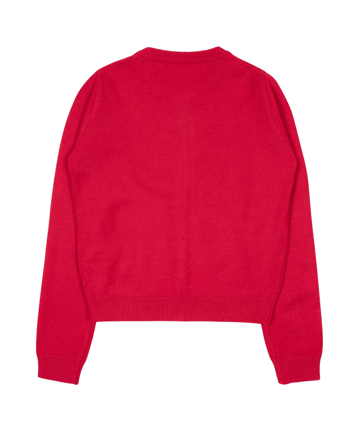 TCM mini logo knit cardigan (red)