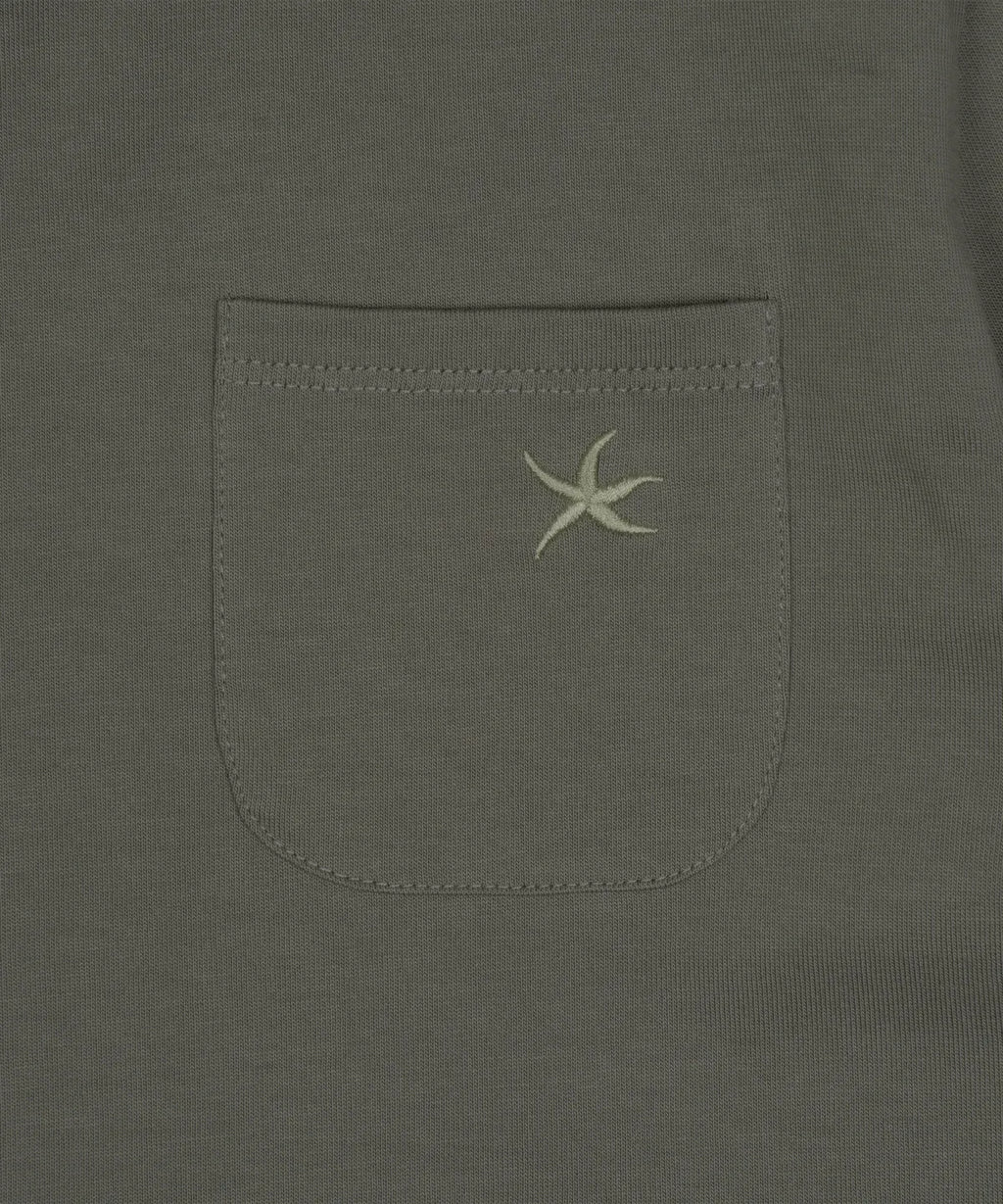 TCM stripe layered long sleeve (green)