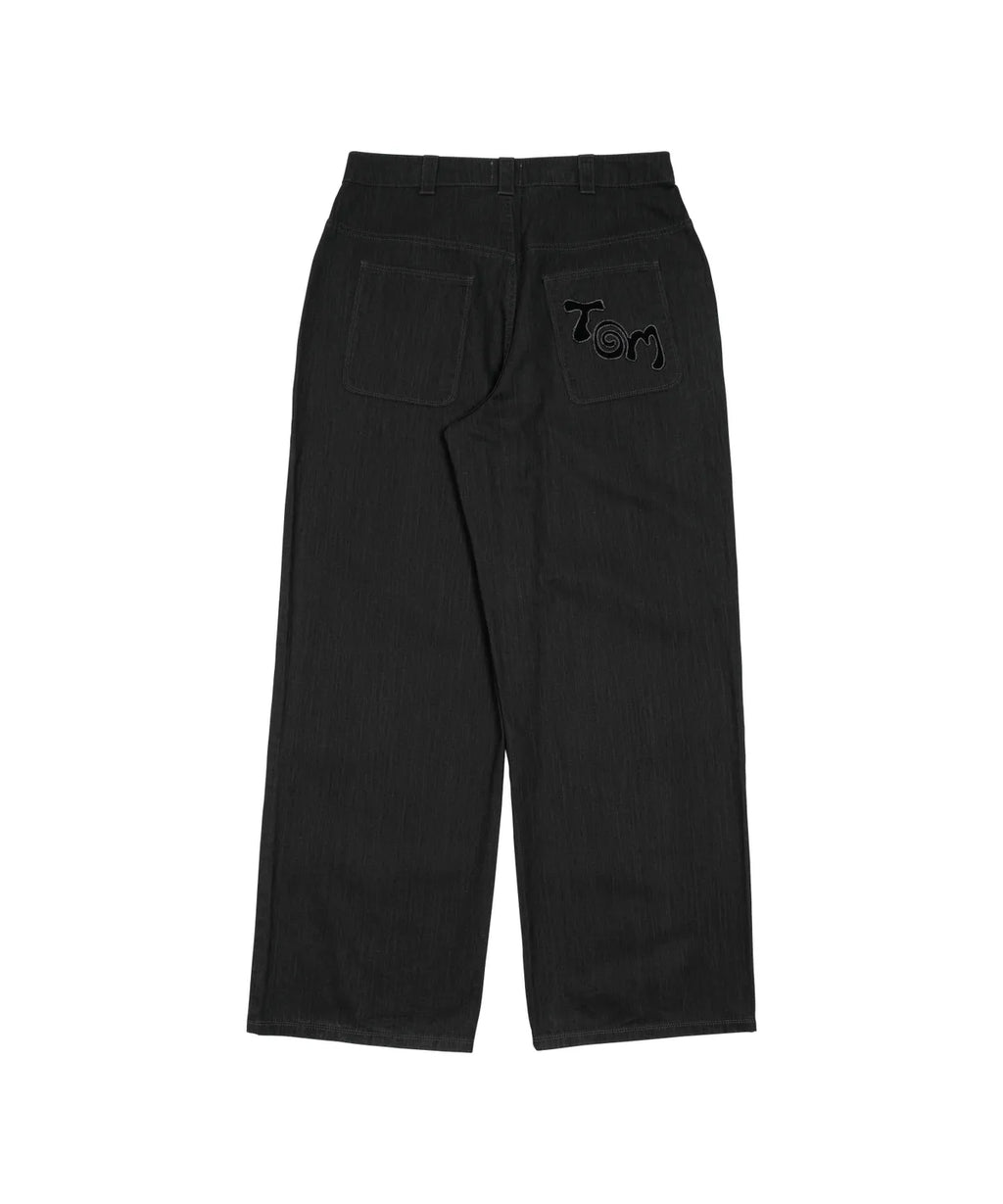 TCM starfish patch pants (charcoal black)