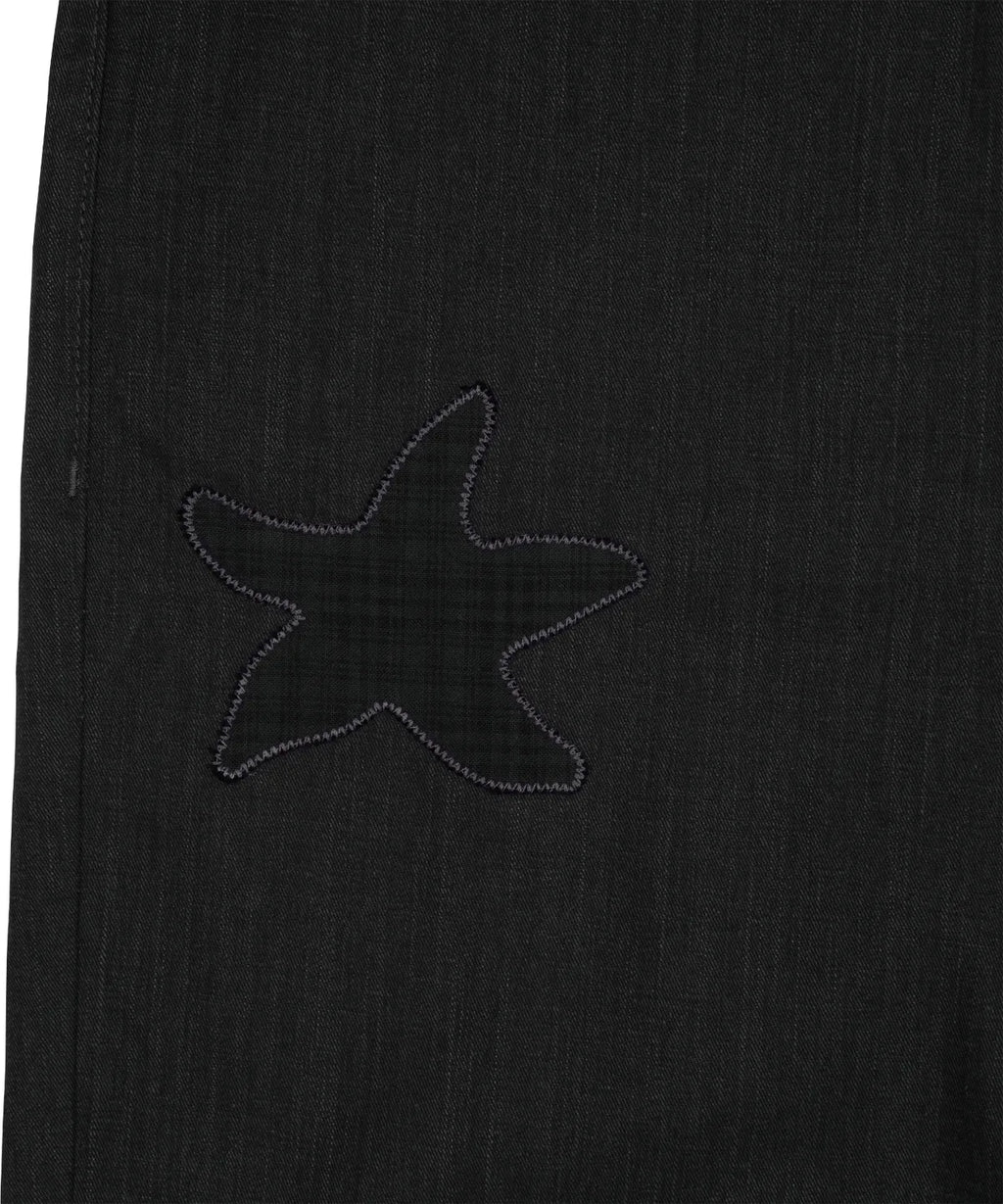 TCM starfish patch pants (charcoal black)