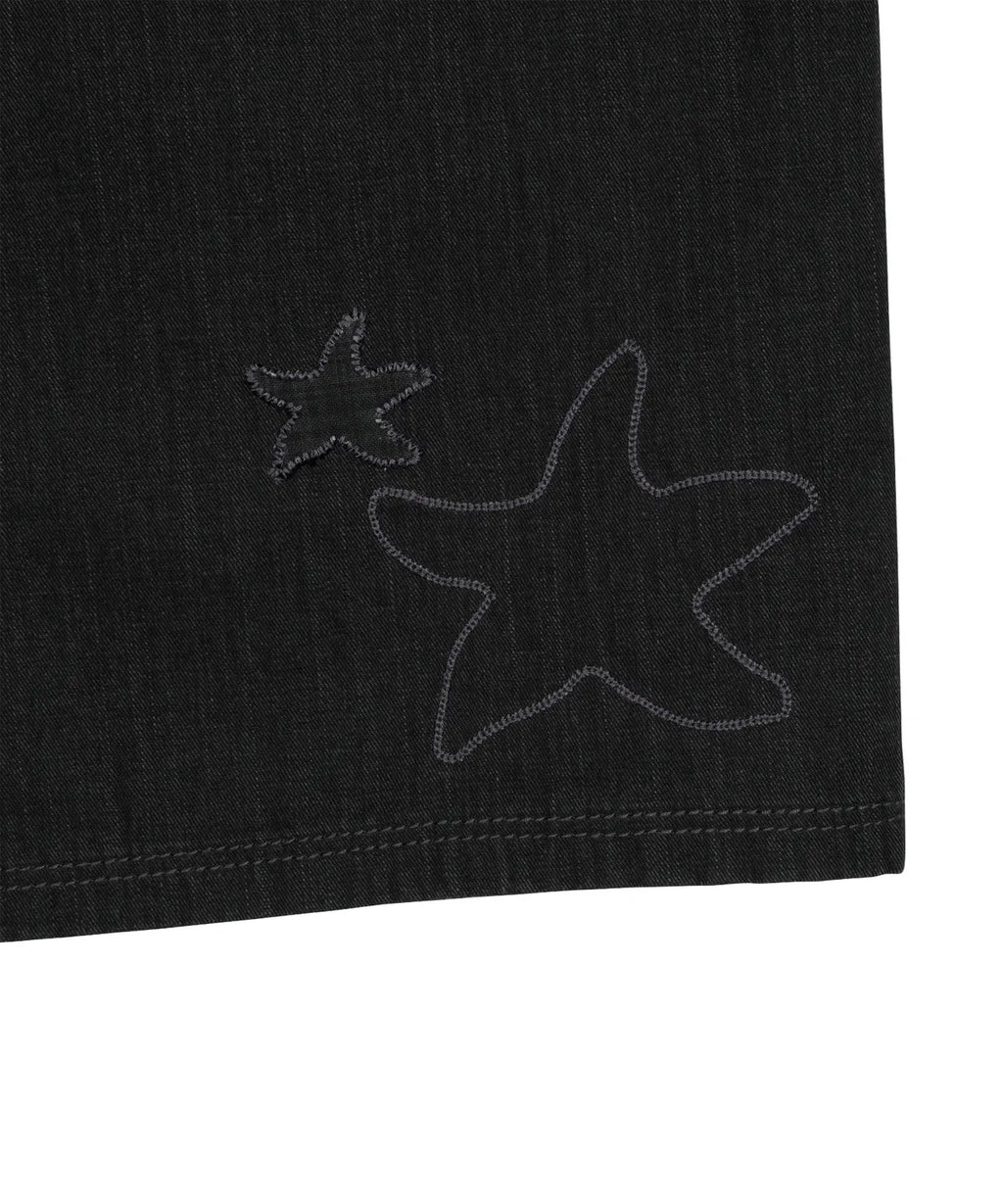 TCM starfish patch pants (charcoal black)