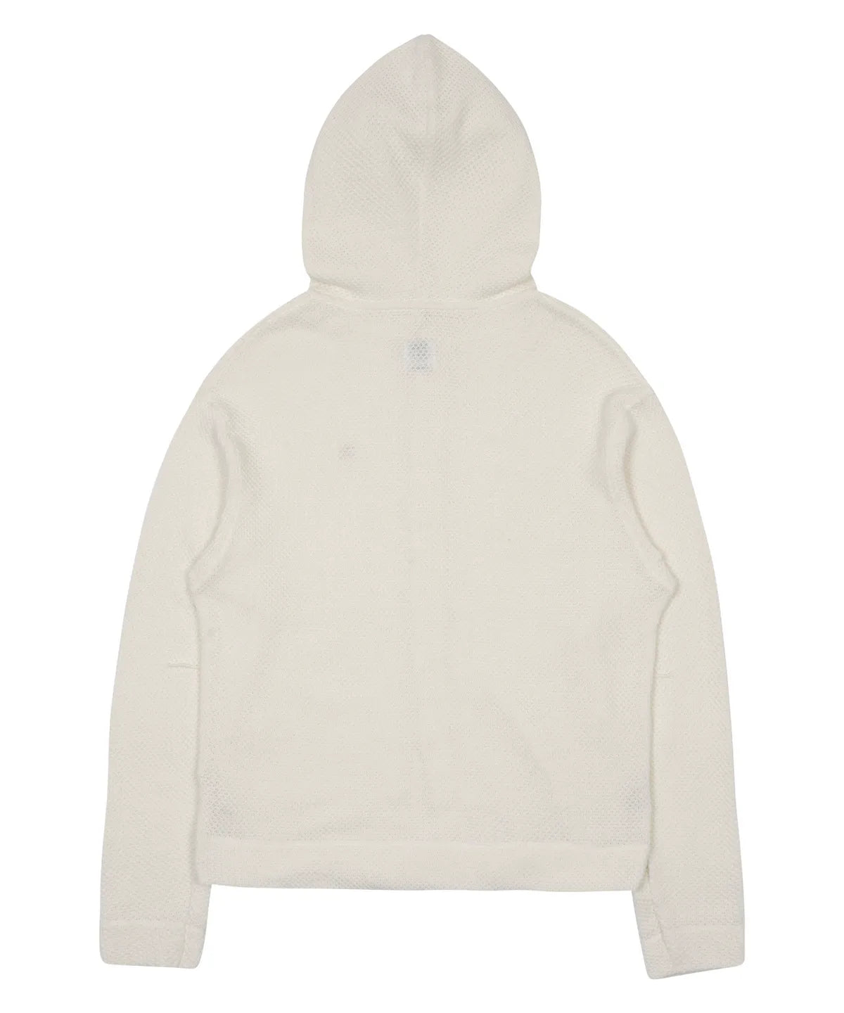 TCM waffle hooded crop jacket (ivory)