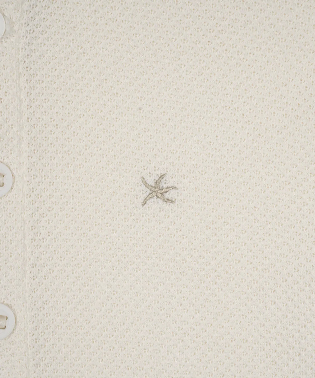 TCM waffle hooded crop jacket (ivory)