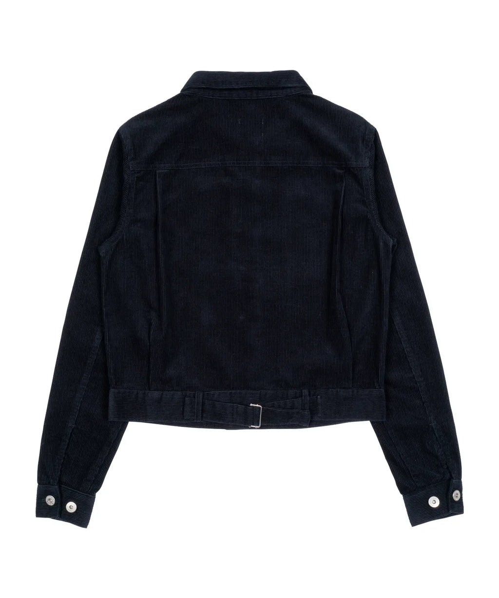 (w) TCM mini logo work jacket (navy)