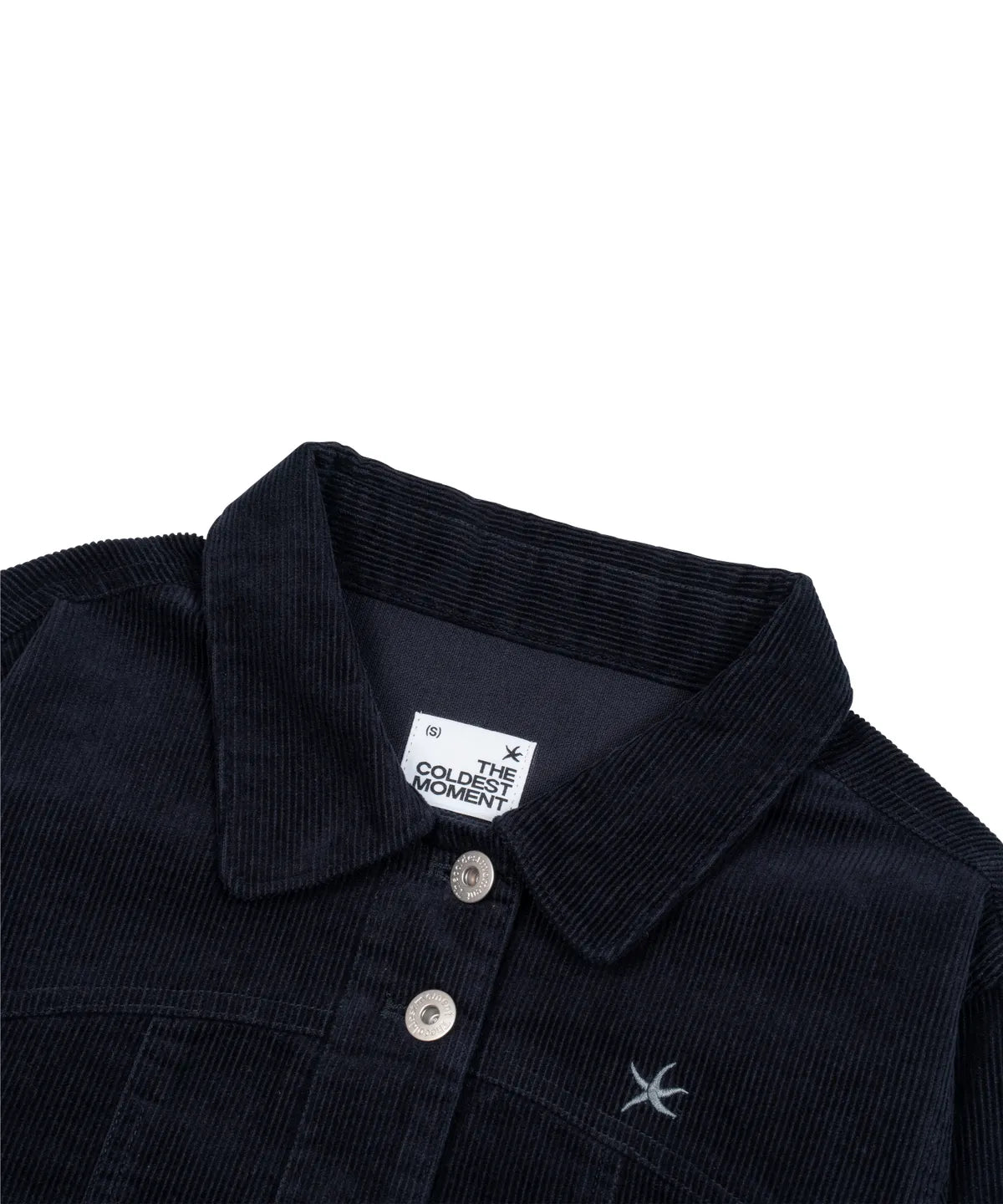 (w) TCM mini logo work jacket (navy)