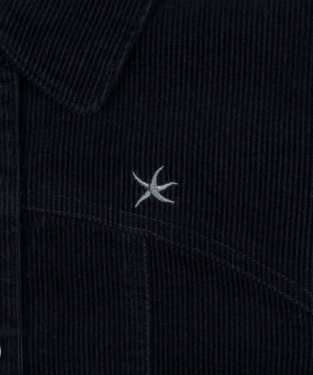 (w) TCM mini logo work jacket (navy)