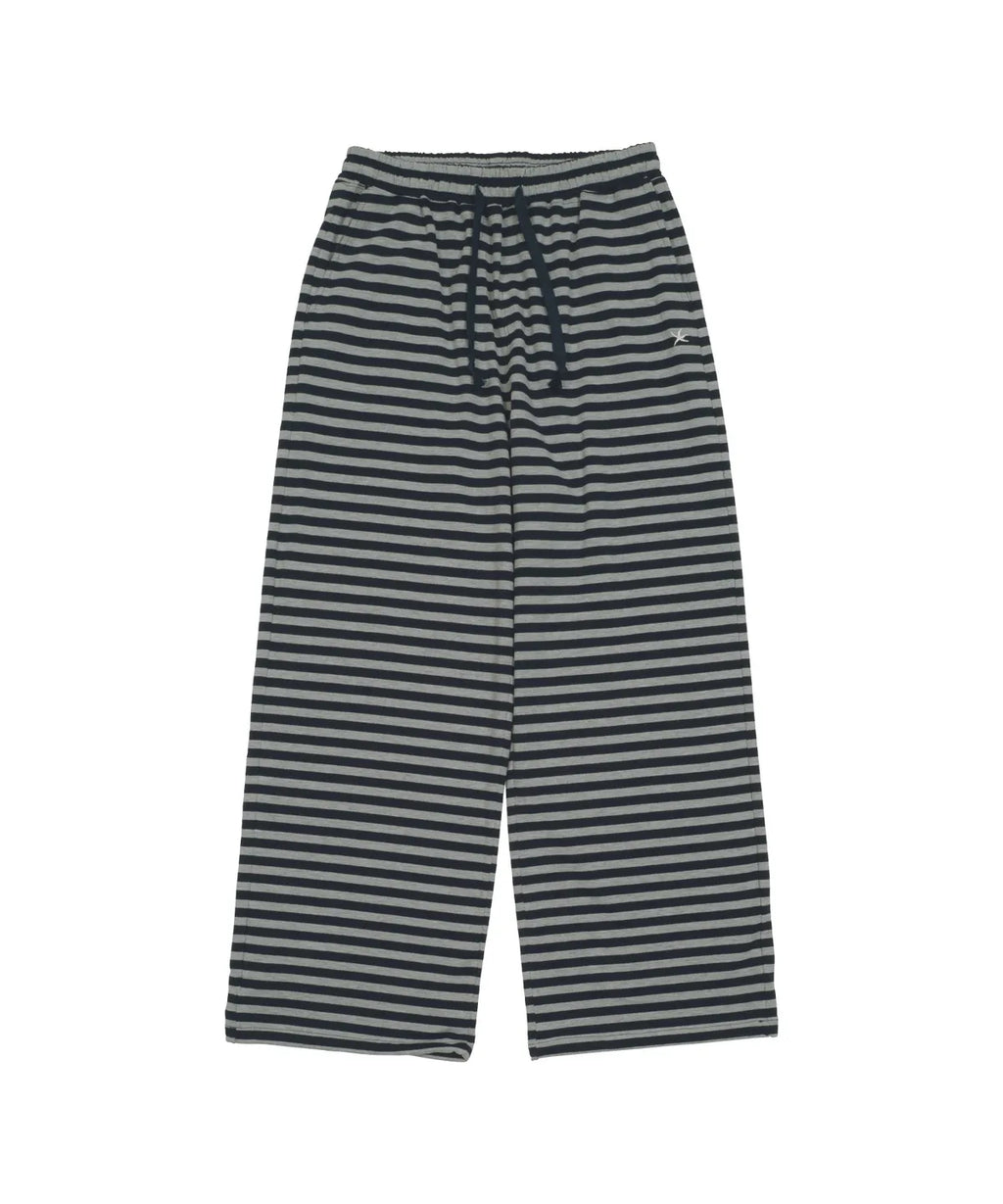 TCM stripe sweat pants (navy/charcoal)