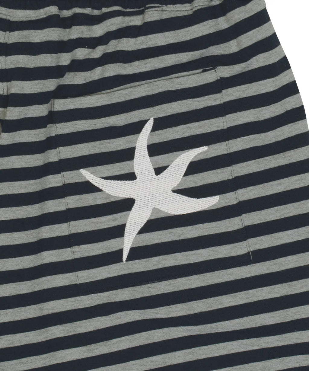 TCM stripe sweat pants (navy/charcoal)