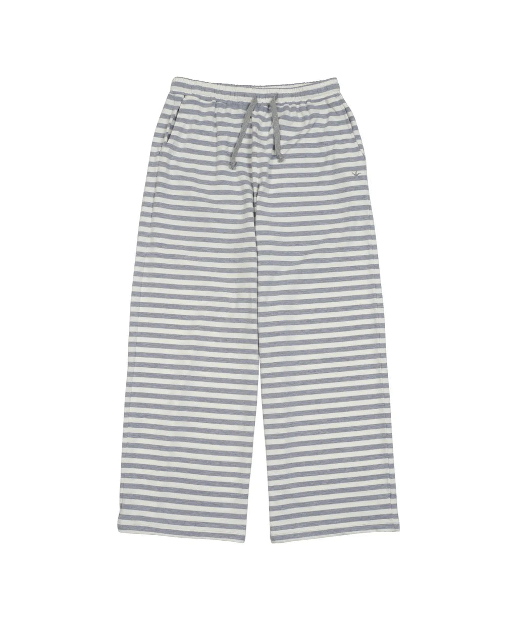 TCM stripe sweat pants (ivory/grey)