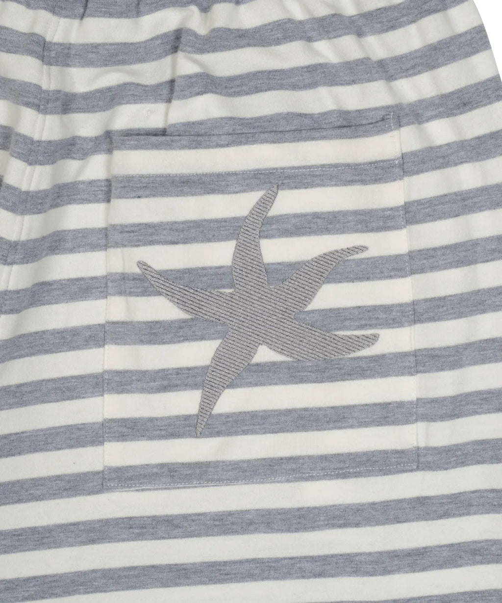 TCM stripe sweat pants (ivory/grey)