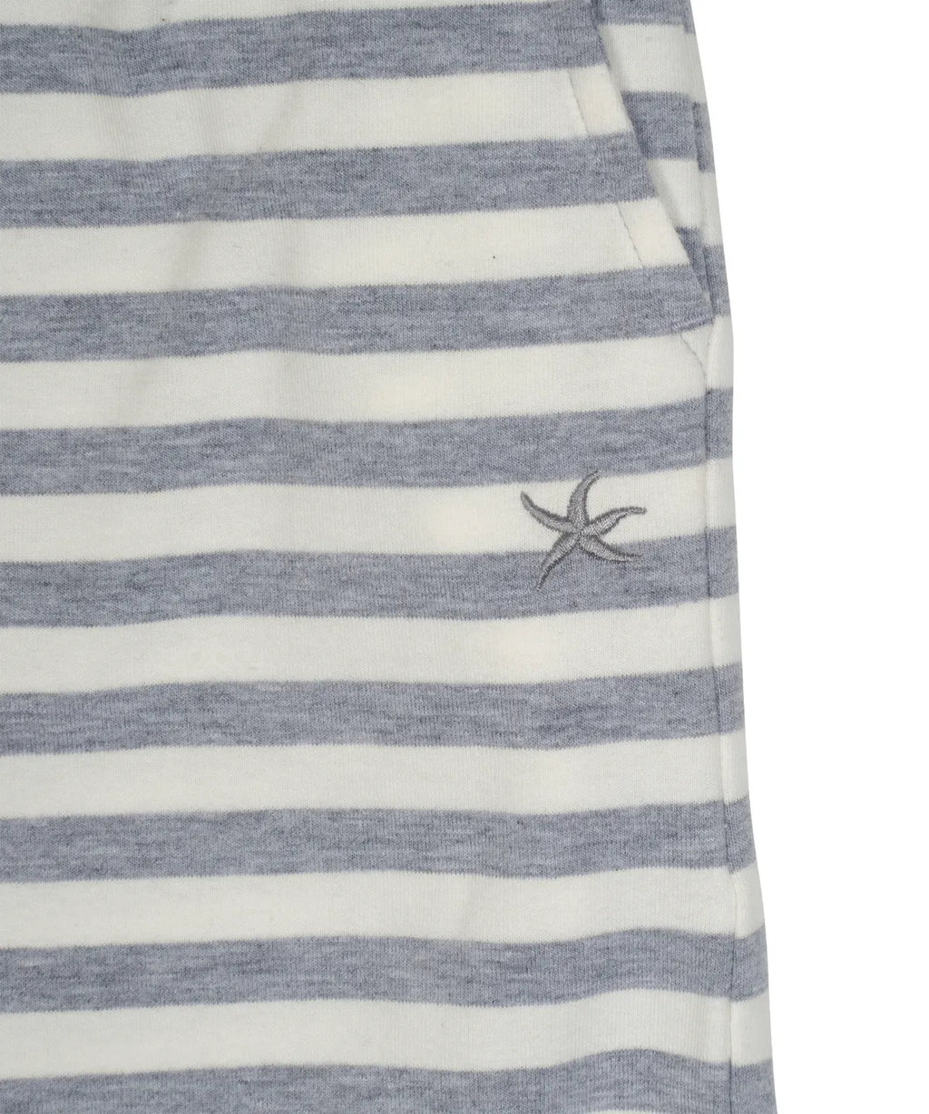 TCM stripe sweat pants (ivory/grey)