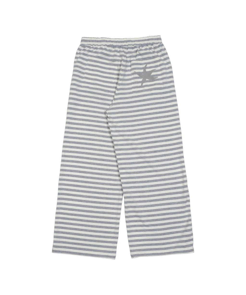 TCM stripe sweat pants (ivory/grey)