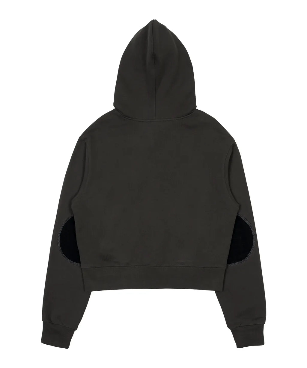 TCM vintage button hooded zip-up (charcoal)