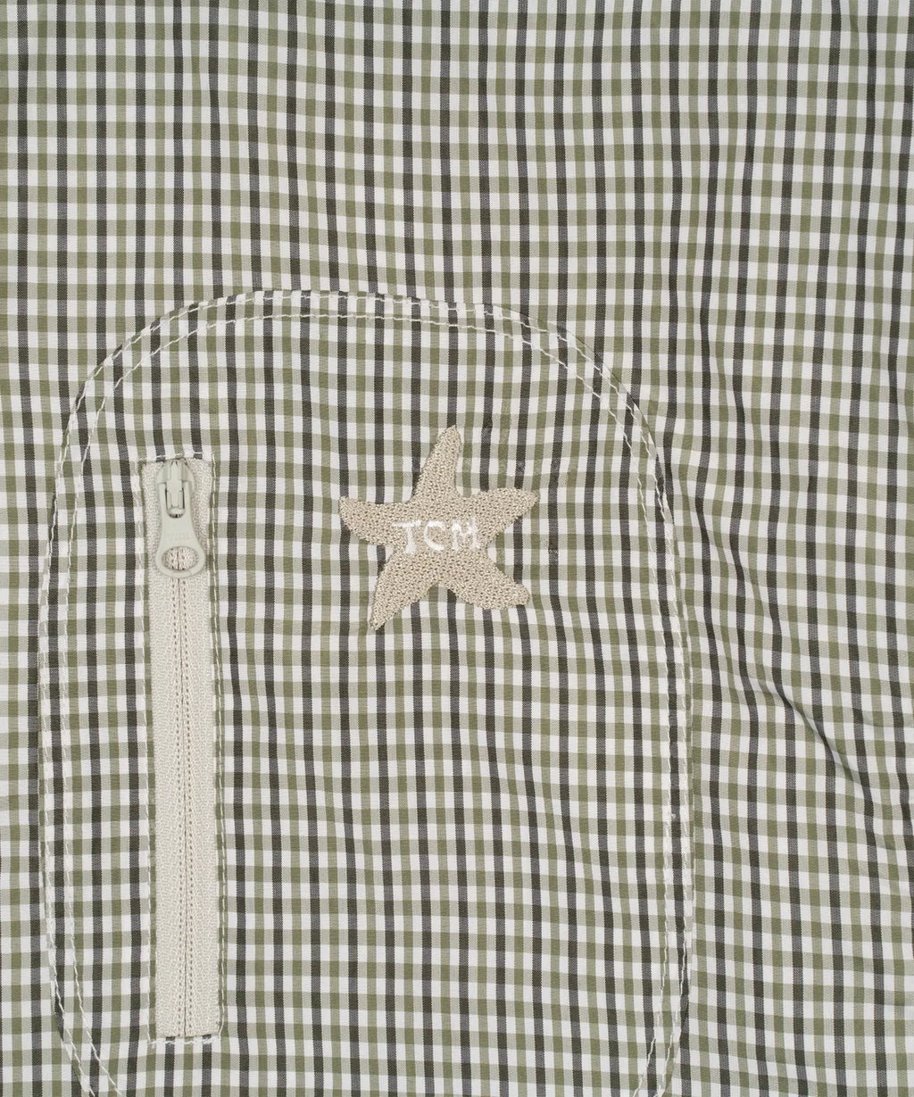 TCM starfish mini check windstopper (green)
