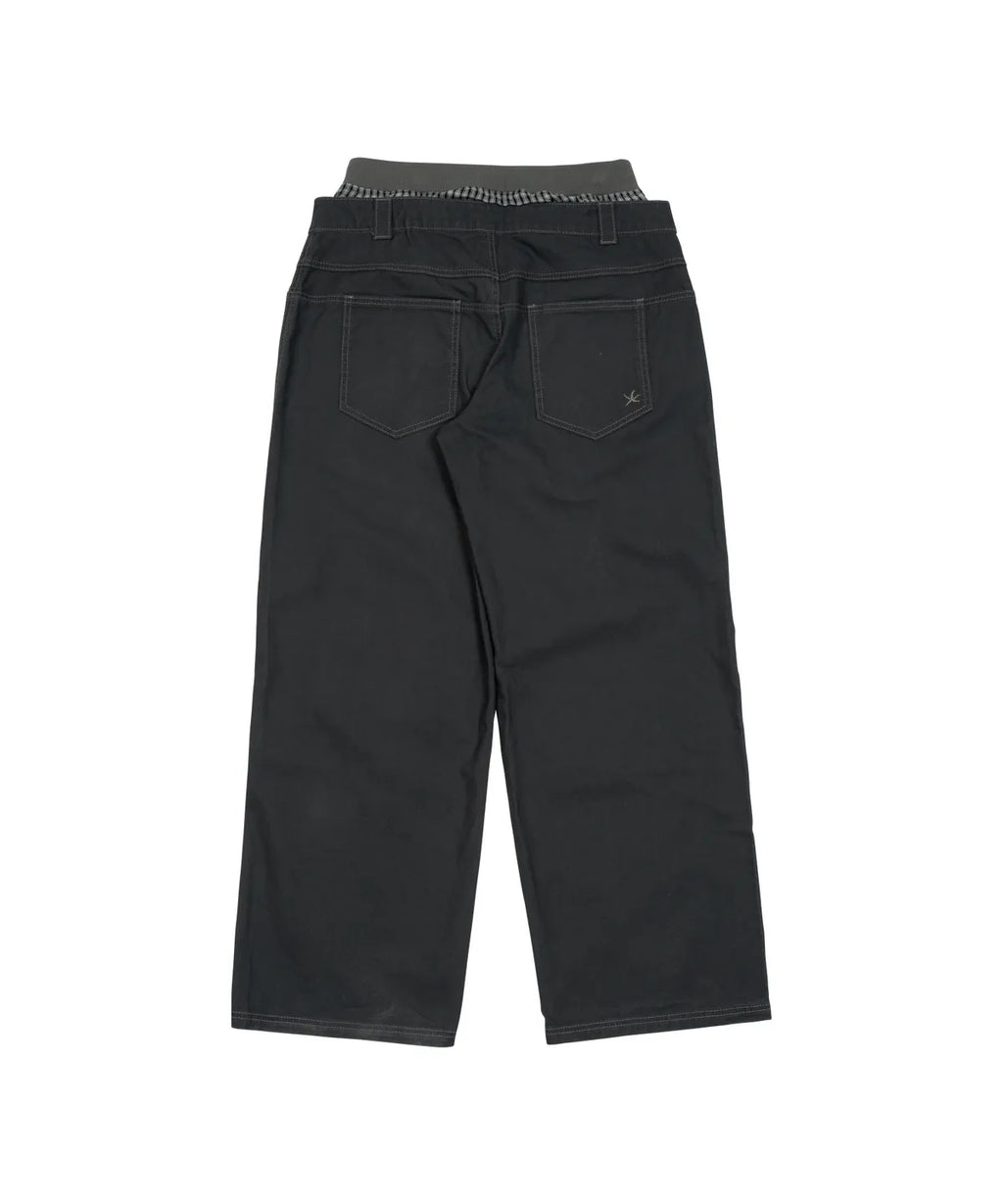 TCM trunk layered pants (charcoal)