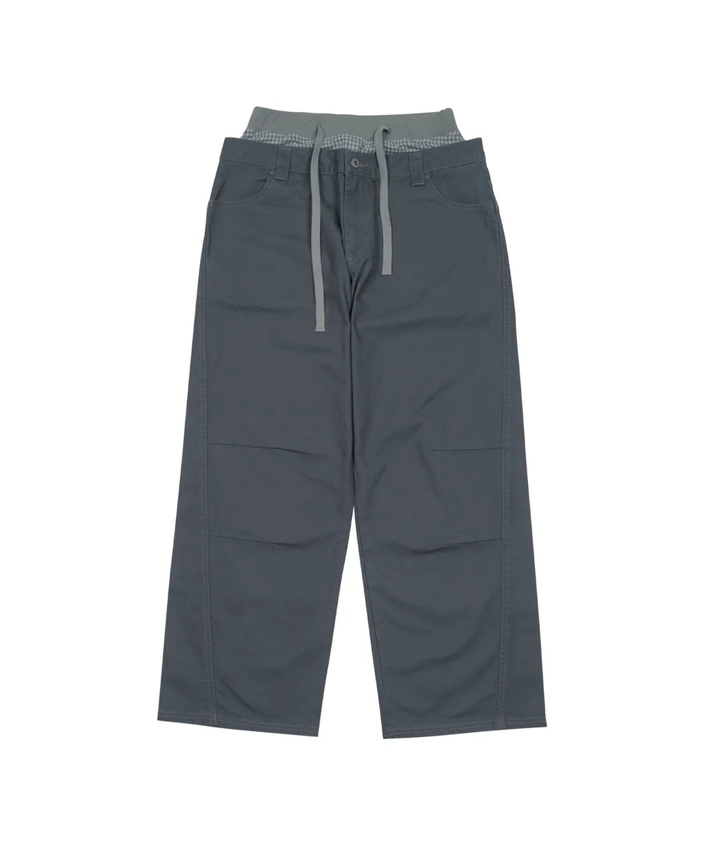 TCM trunk layered pants (navy)