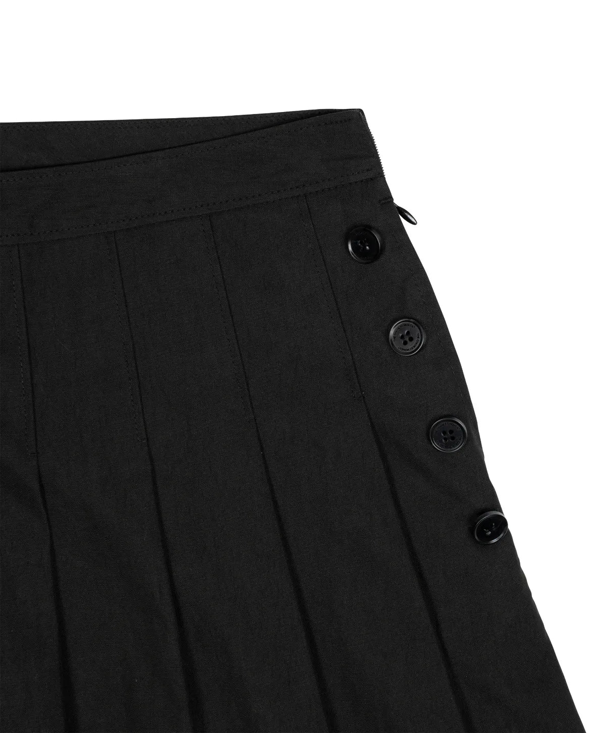 TCM skirt layered pants (black)