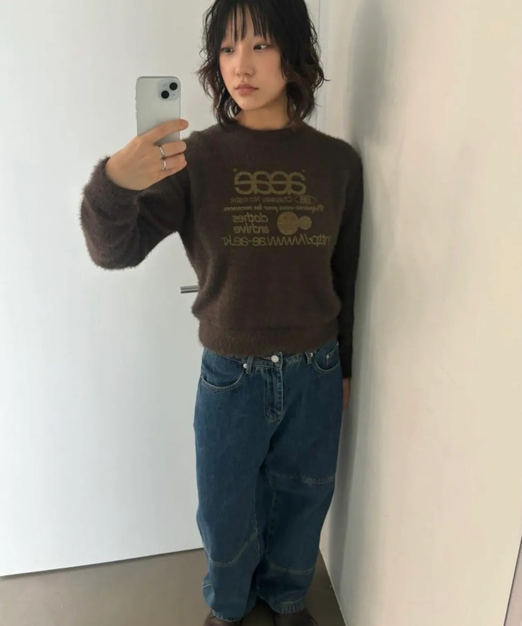 AEAE DENIM WORK PANTS (MID BLUE)